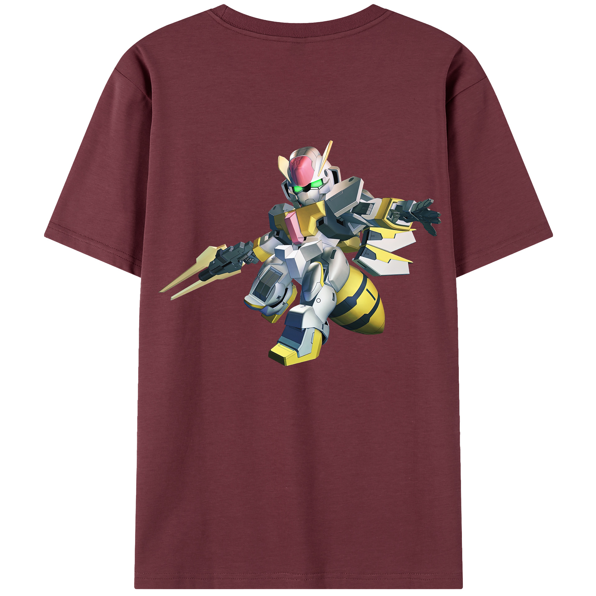 （画像用） 機動戦士ガンダム Mobile Suit Gundam 綿100％半袖Tシャツ（背面プリント）